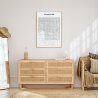 Chandler Map Portrait Poster