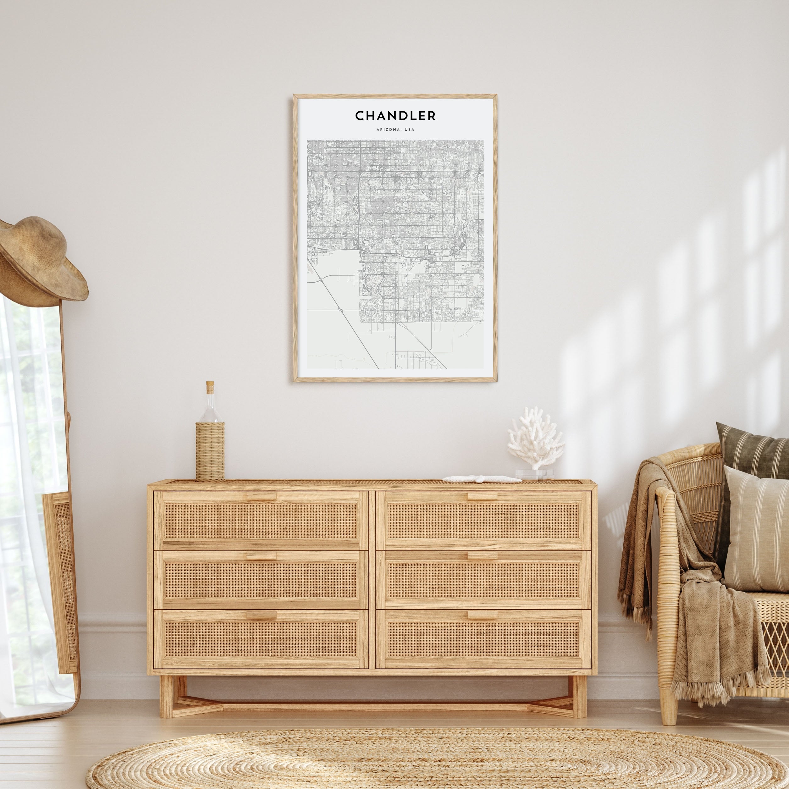 Chandler Map Portrait Poster