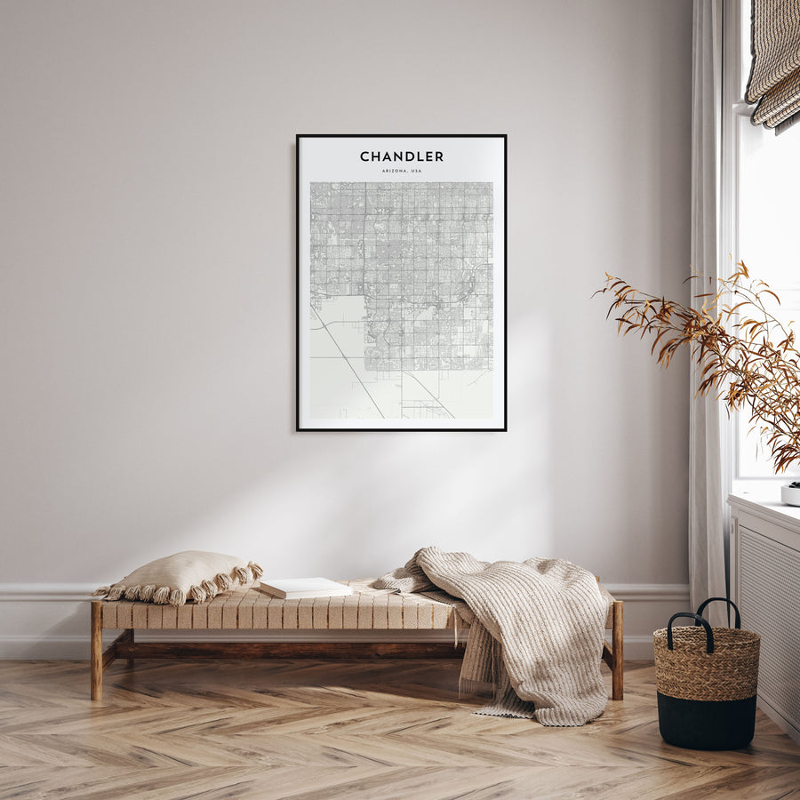 Chandler Map Portrait Poster