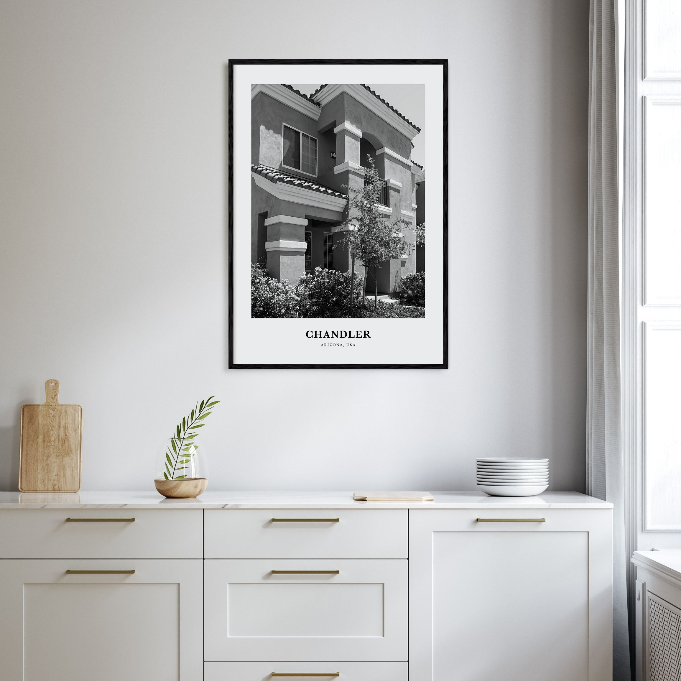 Chandler Portrait B&W Poster