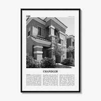 Chandler Print Black and White, Chandler Wall Art, Chandler Poster, Chandler Photo, Chandler Wall Décor, Arizona, USA, United States