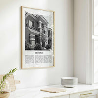 Chandler Print Black and White, Chandler Wall Art, Chandler Poster, Chandler Photo, Chandler Wall Décor, Arizona, USA, United States