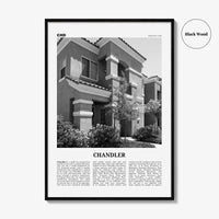 Chandler Print Black and White, Chandler Wall Art, Chandler Poster, Chandler Photo, Chandler Wall Décor, Arizona, USA, United States