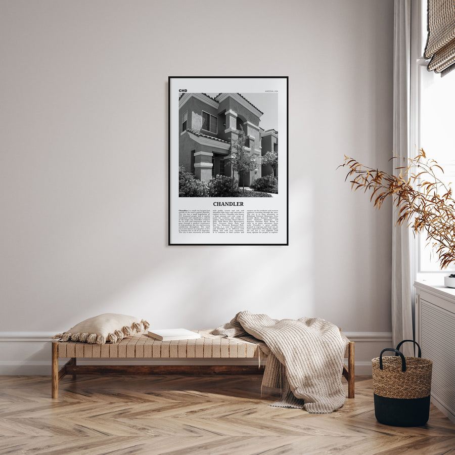 Chandler Travel B&W Poster