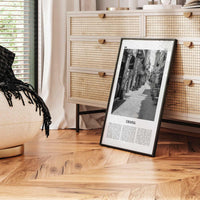 Chania Print Black and White, Chania Wall Art, Chania Poster, Chania Photo, Chania Wall Décor, Chania Map, Greece