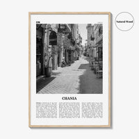 Chania Print Black and White, Chania Wall Art, Chania Poster, Chania Photo, Chania Wall Décor, Chania Map, Greece