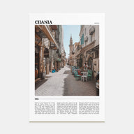 Chania Travel Color Poster