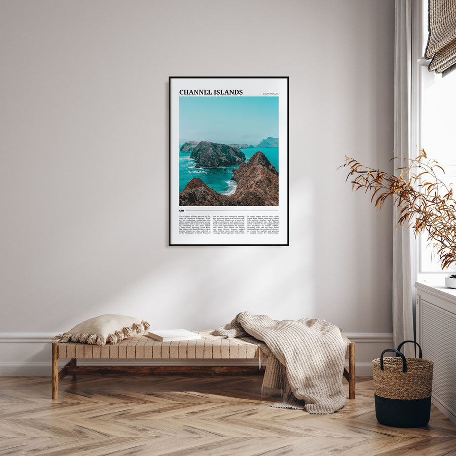 Channel Islands, California Travel Color Poster