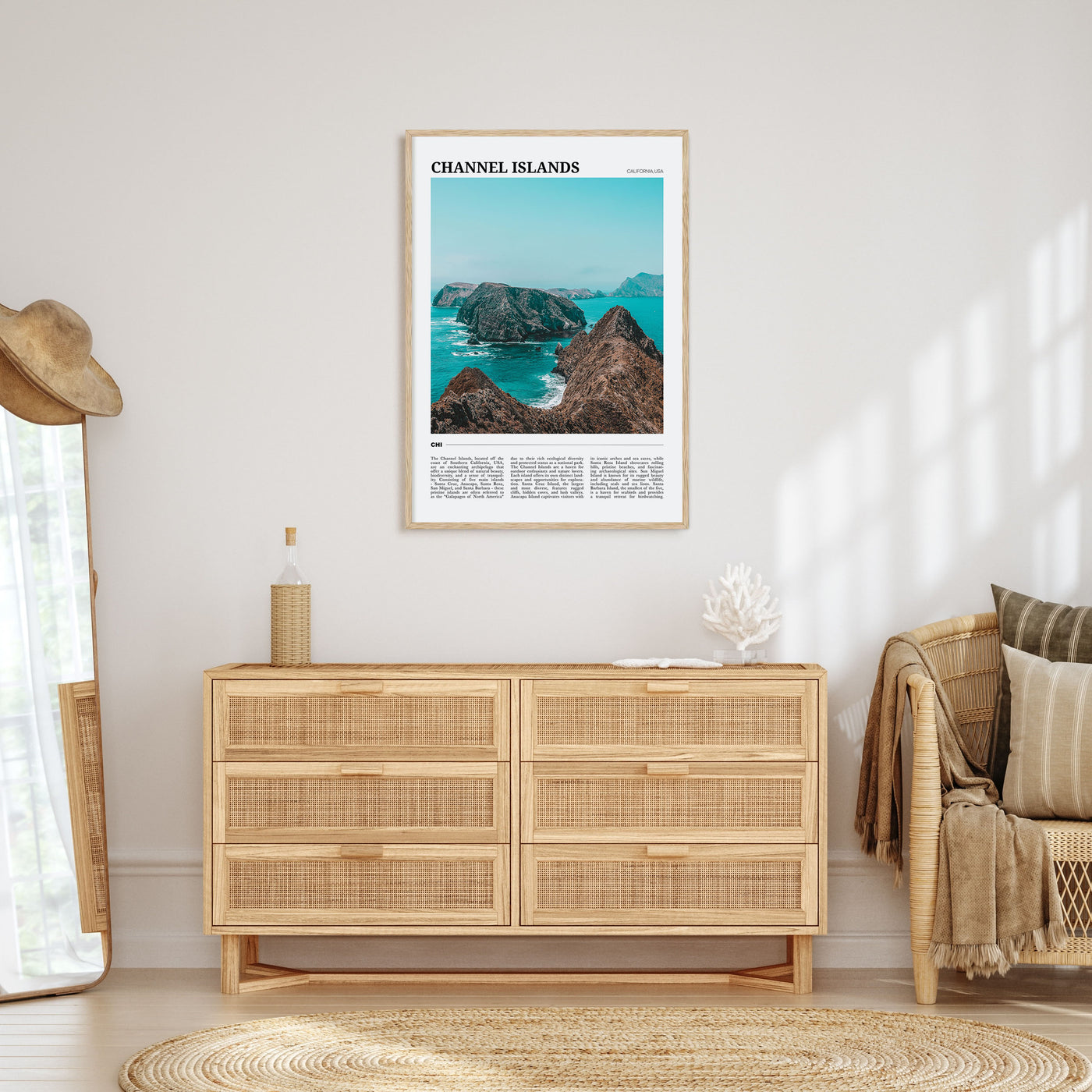 Channel Islands, California Travel Color Poster