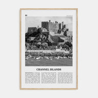 Channel Islands, England Travel B&W No 1 Poster