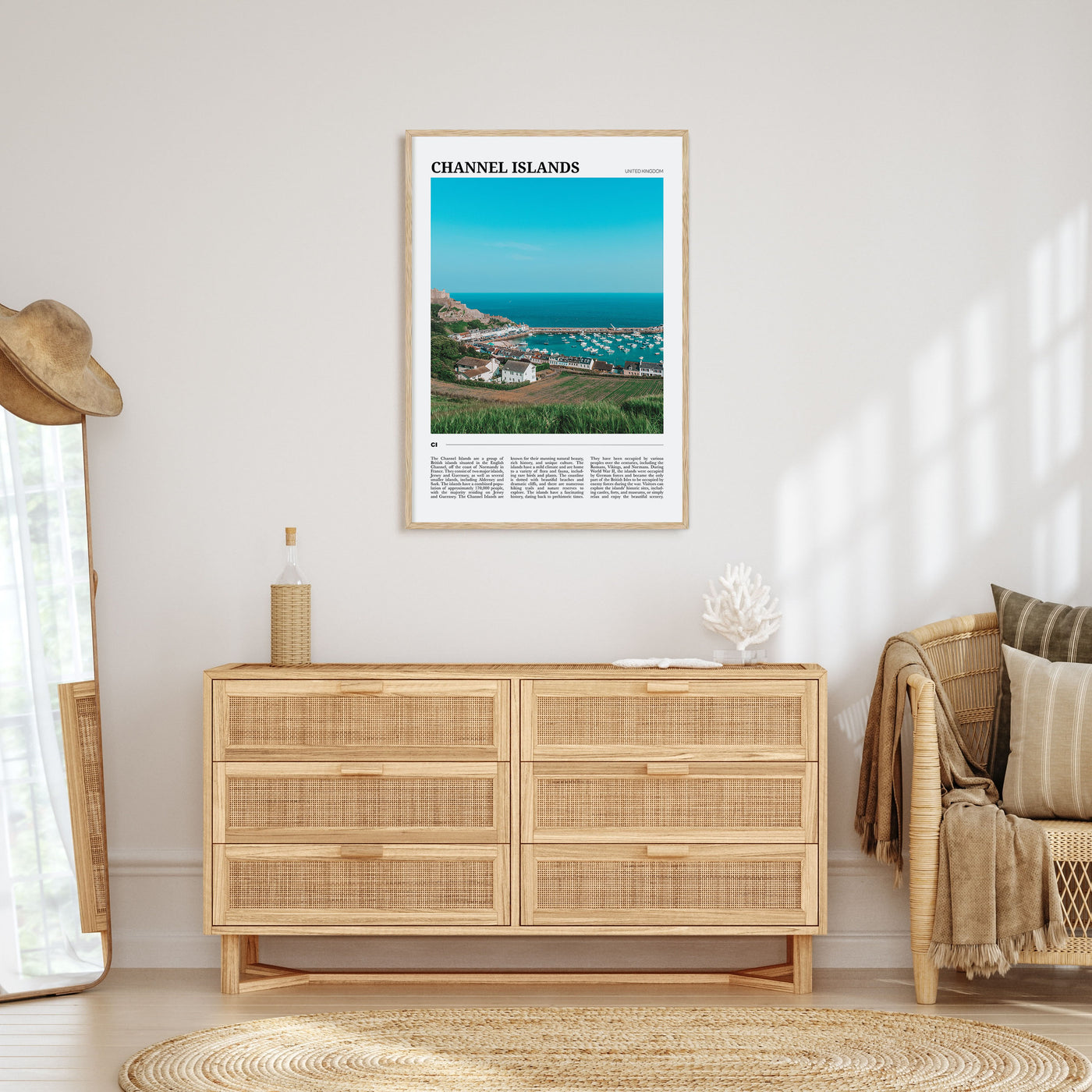 Channel Islands, England Travel Color Poster