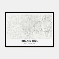Chapel Hill Map Landscape Poster