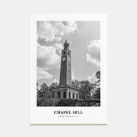 Chapel Hill Portrait B&W Poster