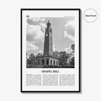 Chapel Hill Print Black and White, Chapel Hill Wall Art, Chapel Hill Poster, Chapel Hill Photo, Chapel Hill Wall Décor, North Carolina, USA