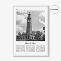 Chapel Hill Print Black and White, Chapel Hill Wall Art, Chapel Hill Poster, Chapel Hill Photo, Chapel Hill Wall Décor, North Carolina, USA
