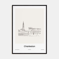 Charleston, South Carolina Drawn Poster