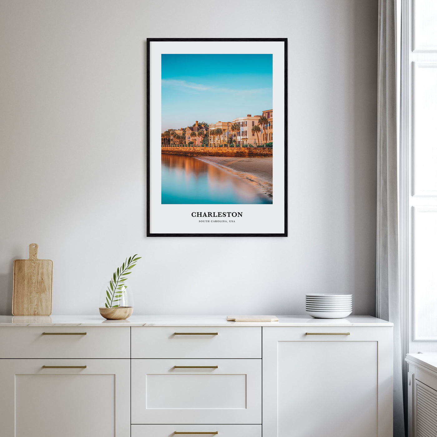 Charleston, South Carolina Portrait Color No 3 Poster