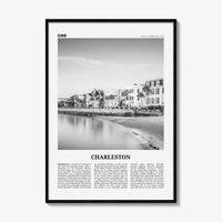 Charleston Print Black and White South Carolina No 1, Charleston Wall Art, Charleston Poster, Charleston Photo, USA, United States