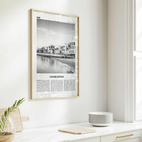 Charleston Print Black and White South Carolina No 1, Charleston Wall Art, Charleston Poster, Charleston Photo, USA, United States