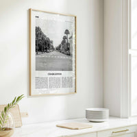 Charleston Print Black and White South Carolina No 2, Charleston Wall Art, Charleston Poster, Charleston Photo, USA, United States