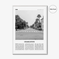 Charleston Print Black and White South Carolina No 2, Charleston Wall Art, Charleston Poster, Charleston Photo, USA, United States
