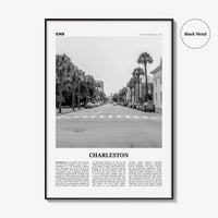 Charleston Print Black and White South Carolina No 2, Charleston Wall Art, Charleston Poster, Charleston Photo, USA, United States