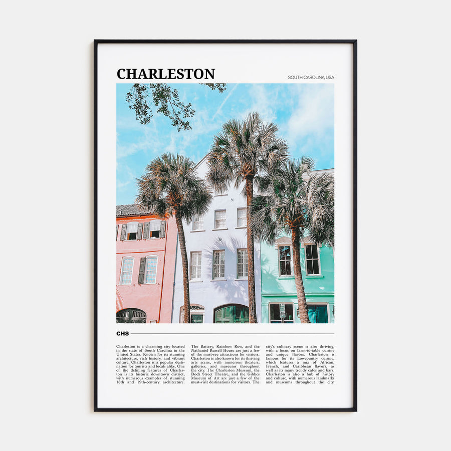 Charleston, South Carolina Travel Color No 2 Poster