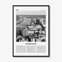 Charleston Print Black and White West Virginia, Charleston Wall Art, Charleston Poster, Charleston Photo, Charleston Wall Décor, USA