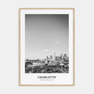 Charlotte Portrait B&W No 2 Poster