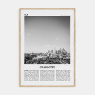 Charlotte Travel B&W No 2 Poster