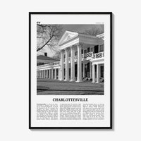 Charlottesville Print Black and White No 2, Charlottesville Wall Art, Charlottesville Poster, Charlottesville Photo, Charlottesville