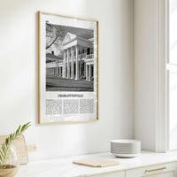 Charlottesville Print Black and White No 2, Charlottesville Wall Art, Charlottesville Poster, Charlottesville Photo, Charlottesville