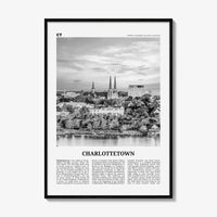 Charlottetown Print Black and White, Charlottetown Wall Art, Charlottetown Poster, Charlottetown Photo, Prince Edward Island, Canada