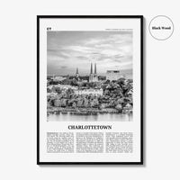 Charlottetown Print Black and White, Charlottetown Wall Art, Charlottetown Poster, Charlottetown Photo, Prince Edward Island, Canada