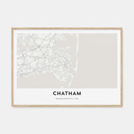 Chatham Map Landscape Poster