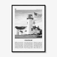 Chatham Print Black and White, Chatham Wall Art, Chatham Poster, Chatham Photo, Chatham Map, Chatham Wall Decor, Massachusetts, USA