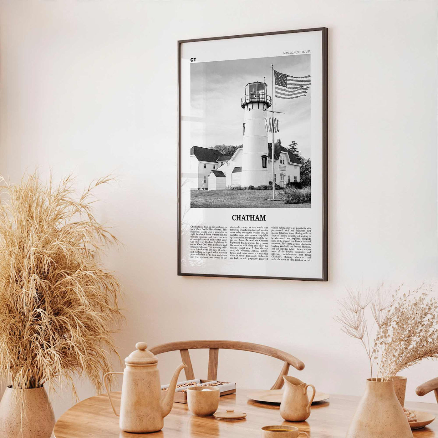 Chatham Print Black and White, Chatham Wall Art, Chatham Poster, Chatham Photo, Chatham Map, Chatham Wall Decor, Massachusetts, USA