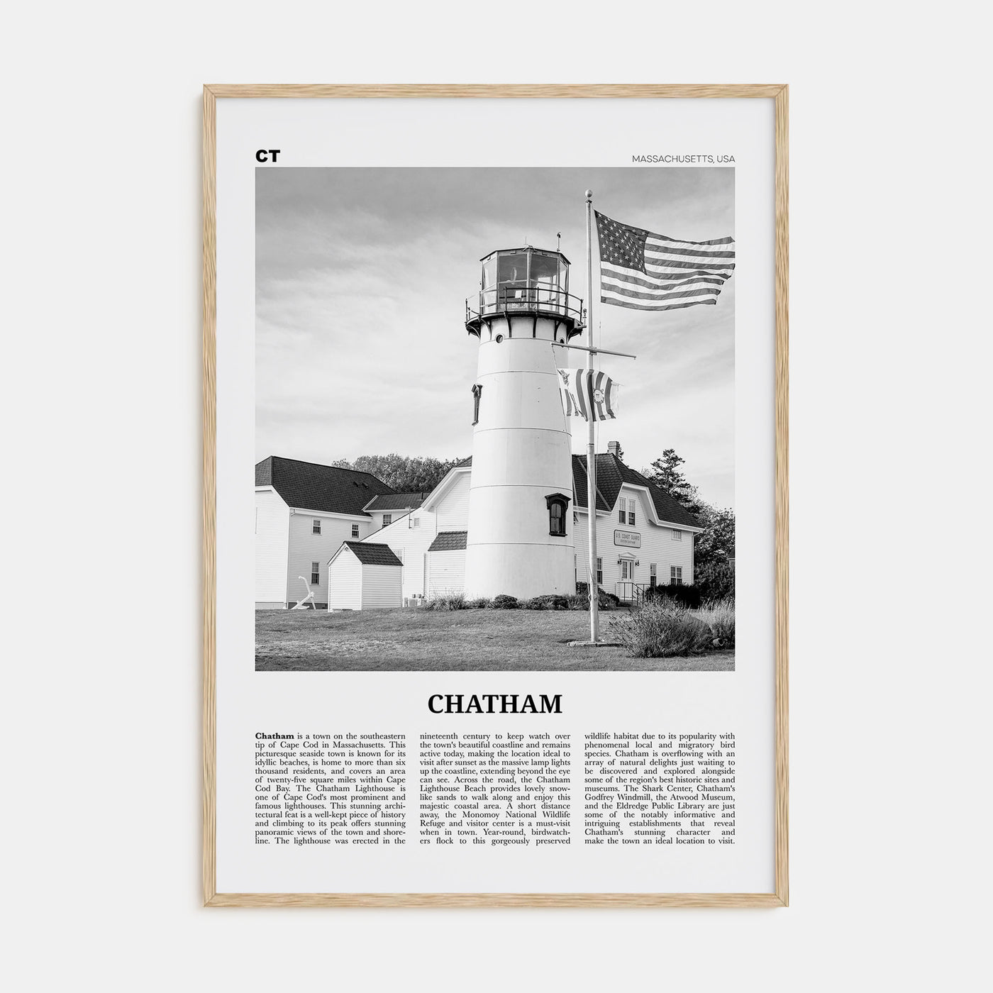 Chatham Travel B&W Poster