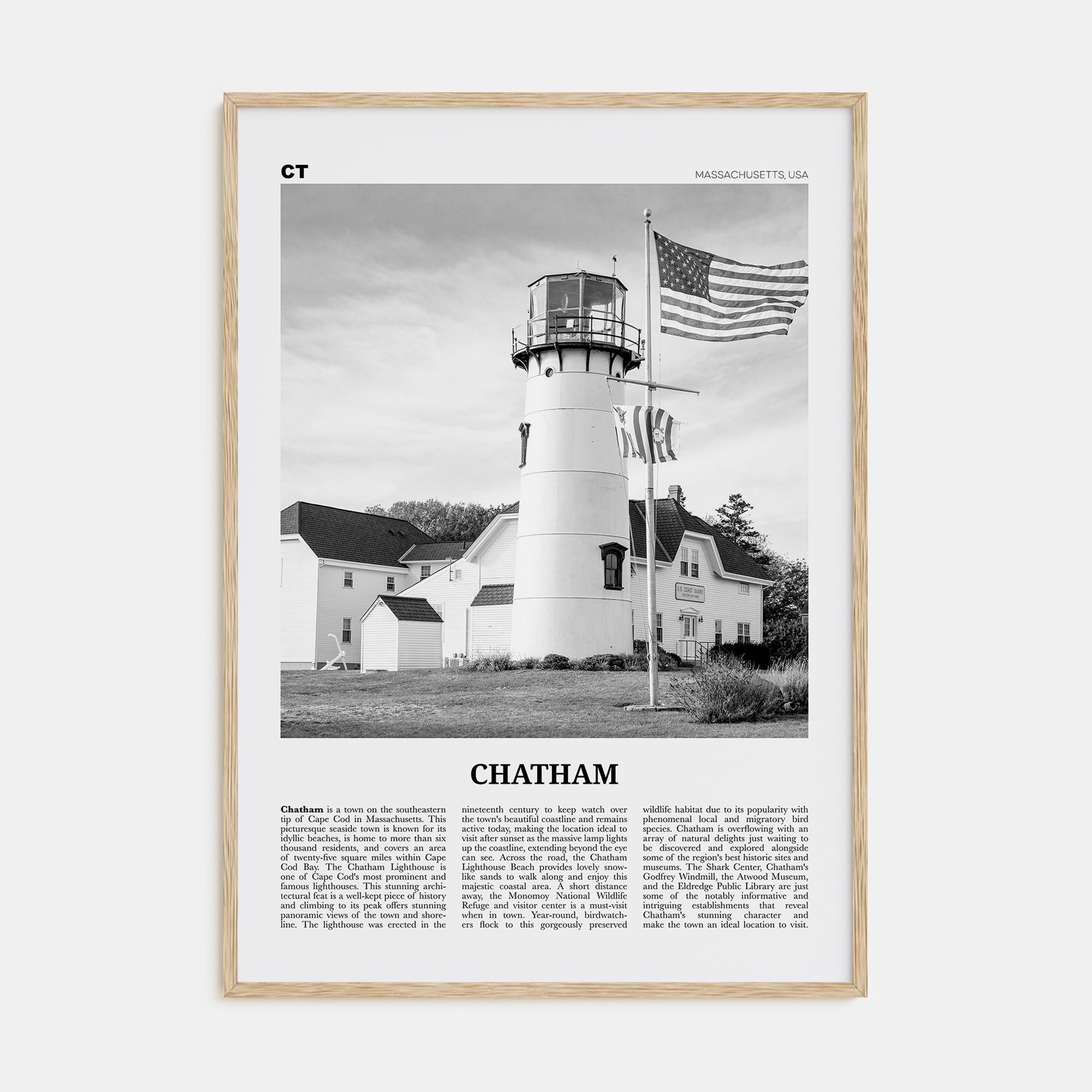 Chatham Travel B&W Poster