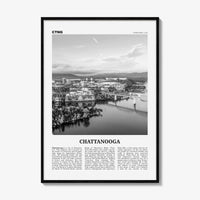 Chattanooga Print Black and White No 1, Chattanooga Wall Art, Chattanooga Poster, Chattanooga Photo, Chattanooga Wall Décor, Tennessee, USA