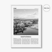 Chattanooga Print Black and White No 1, Chattanooga Wall Art, Chattanooga Poster, Chattanooga Photo, Chattanooga Wall Décor, Tennessee, USA