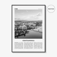 Chattanooga Print Black and White No 1, Chattanooga Wall Art, Chattanooga Poster, Chattanooga Photo, Chattanooga Wall Décor, Tennessee, USA