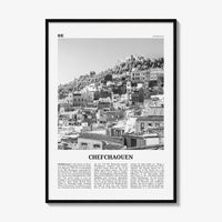 Chefchaouen Print Black and White, Chefchaouen Wall Art, Chefchaouen Poster, Chefchaouen Photo, Chefchaouen Wall Décor, Chefchaouen Map