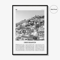 Chefchaouen Print Black and White, Chefchaouen Wall Art, Chefchaouen Poster, Chefchaouen Photo, Chefchaouen Wall Décor, Chefchaouen Map