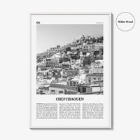 Chefchaouen Print Black and White, Chefchaouen Wall Art, Chefchaouen Poster, Chefchaouen Photo, Chefchaouen Wall Décor, Chefchaouen Map