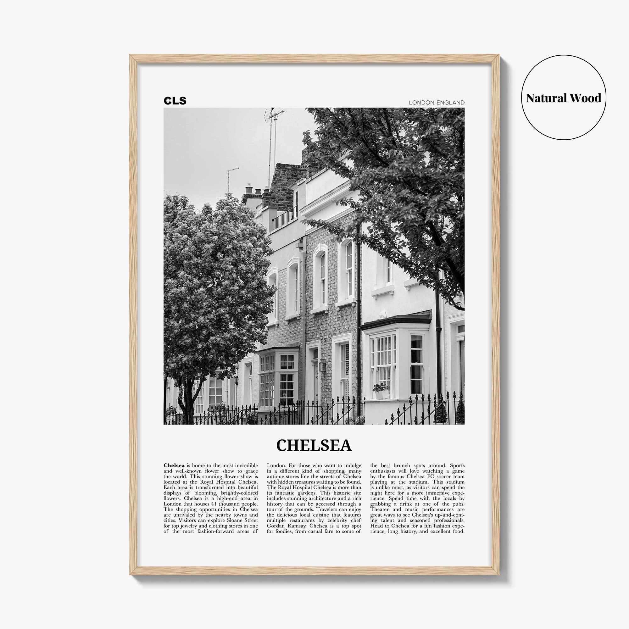 Chelsea Print Black and White London, Chelsea Wall Art, Chelsea Poster, Chelsea Photo, Chelsea Wall Décor, Chelsea Map, England