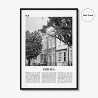 Chelsea Print Black and White London, Chelsea Wall Art, Chelsea Poster, Chelsea Photo, Chelsea Wall Décor, Chelsea Map, England