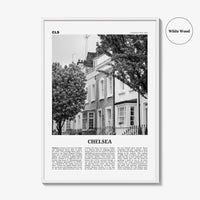 Chelsea Print Black and White London, Chelsea Wall Art, Chelsea Poster, Chelsea Photo, Chelsea Wall Décor, Chelsea Map, England