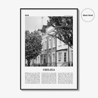 Chelsea Print Black and White London, Chelsea Wall Art, Chelsea Poster, Chelsea Photo, Chelsea Wall Décor, Chelsea Map, England