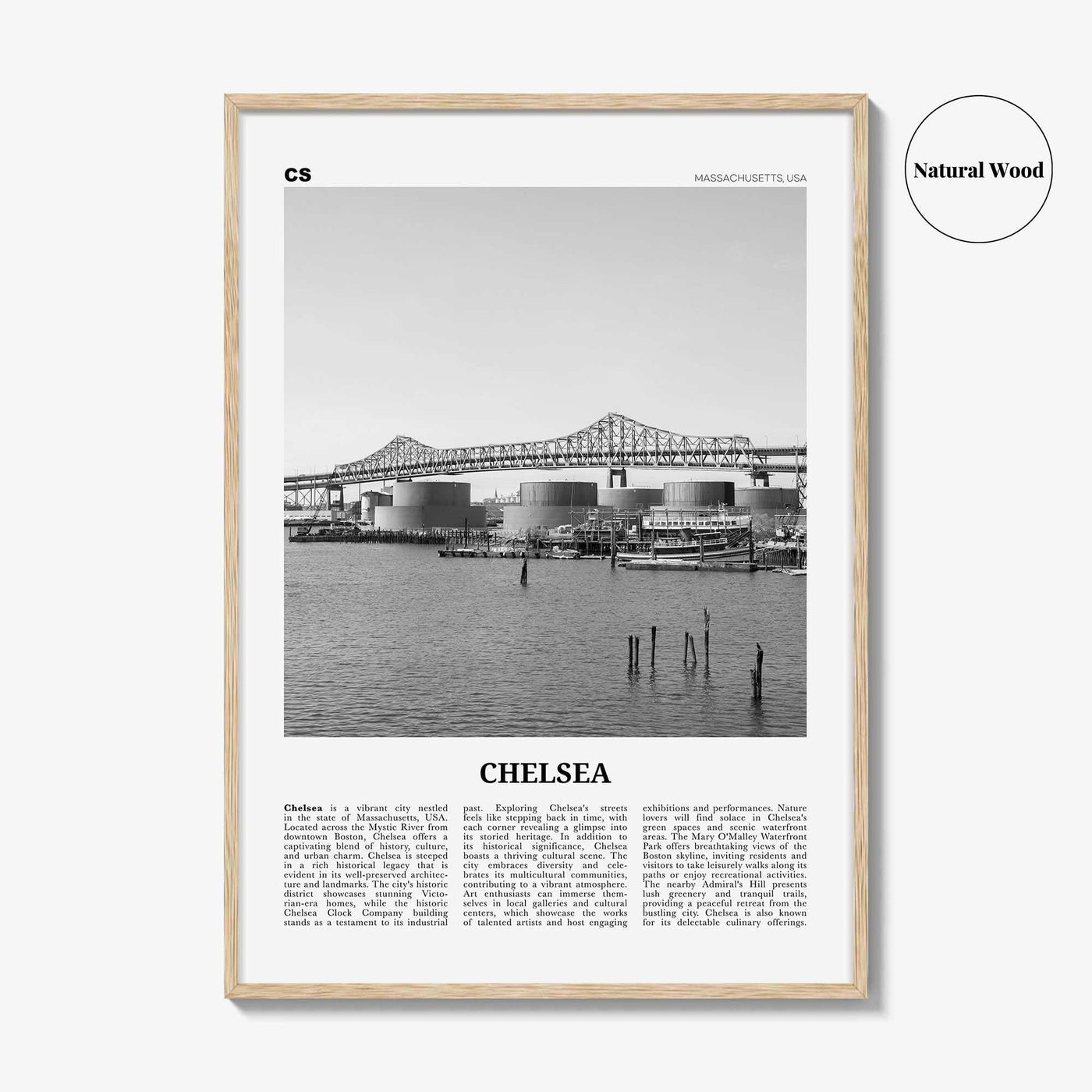 Chelsea Print Black and White Massachusetts, Chelsea Wall Art, Chelsea Poster, Chelsea Photo, Chelsea Wall Décor, Chelsea Map, US